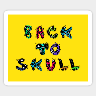 Back to Skull Sticker